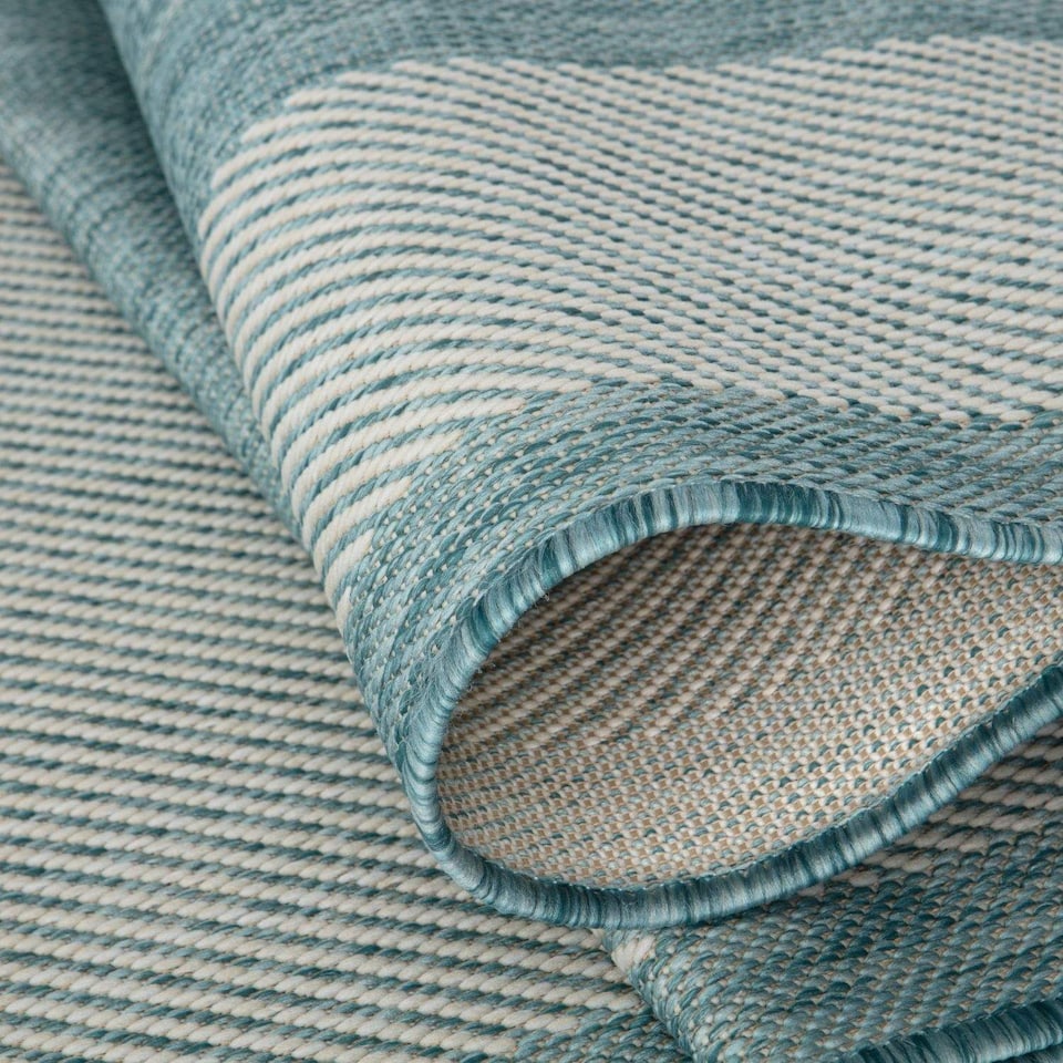 image 1 of The Rugs Outdoor Indoor Bordered Garden Patio Rug Weather Resistant | 200