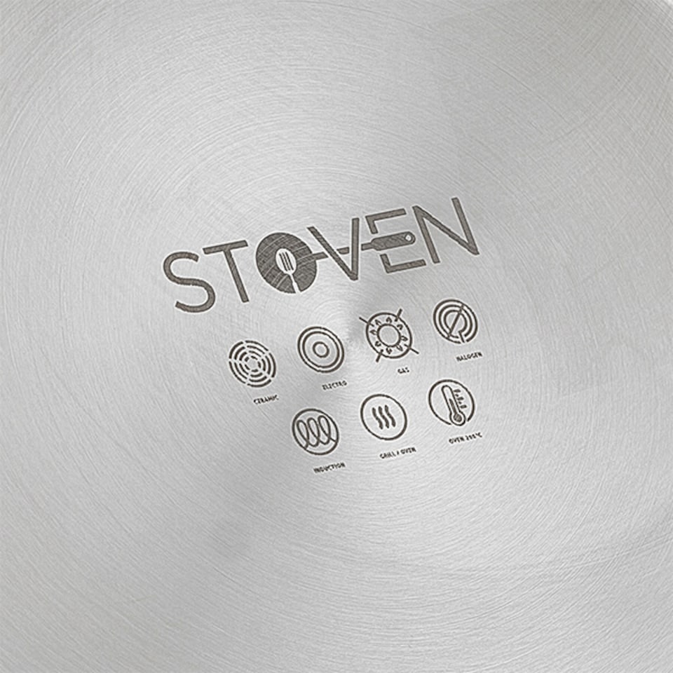 image 1 of Stoven Hextra 18cm Non-Stick Saucepan with Lid
