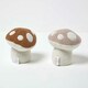 image 3 of Homescapes Luxury Fabric Mushroom Doorstop Set of 2