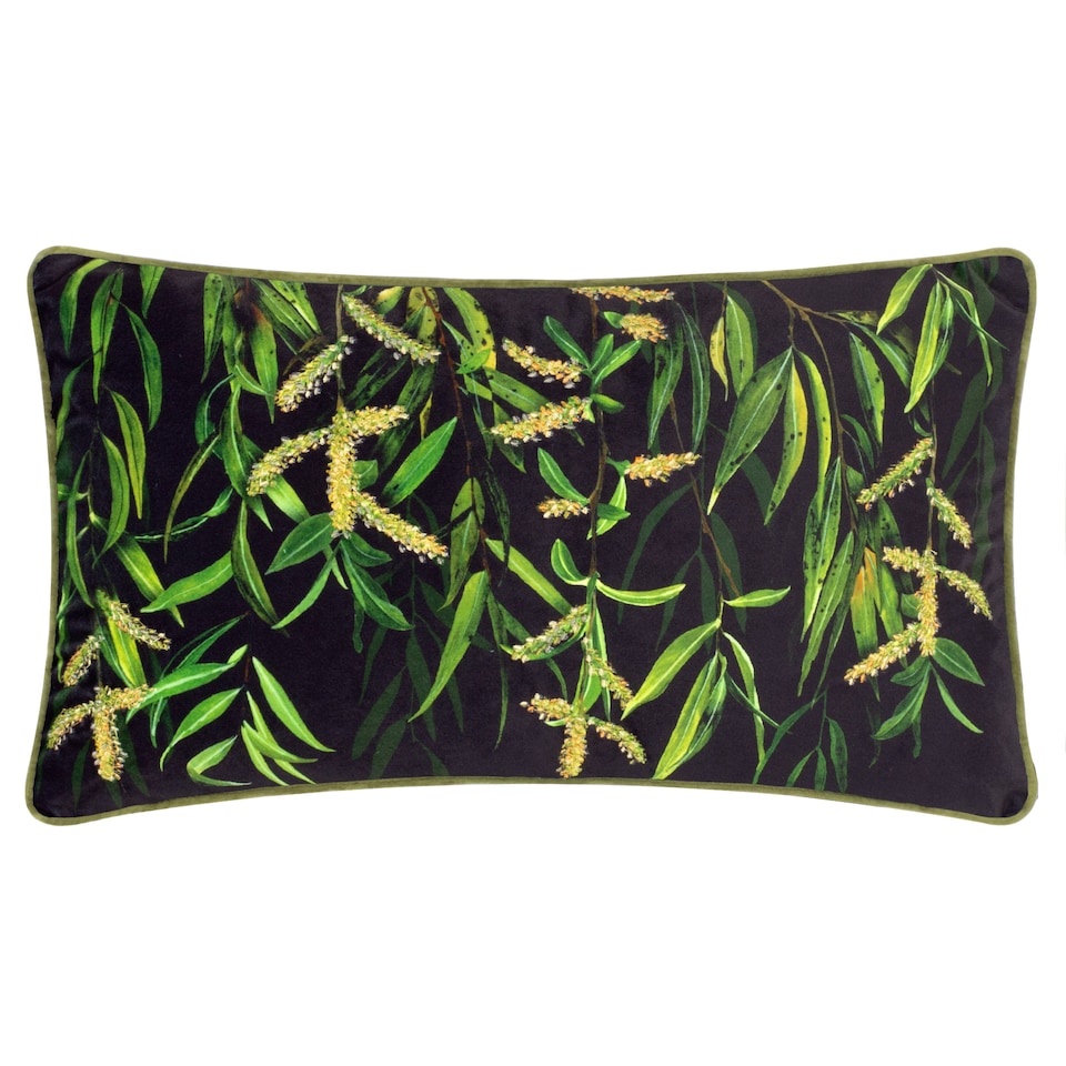image 1 of Wylder Braywick Willow Embroidered Cushion, , 30 x 50cm