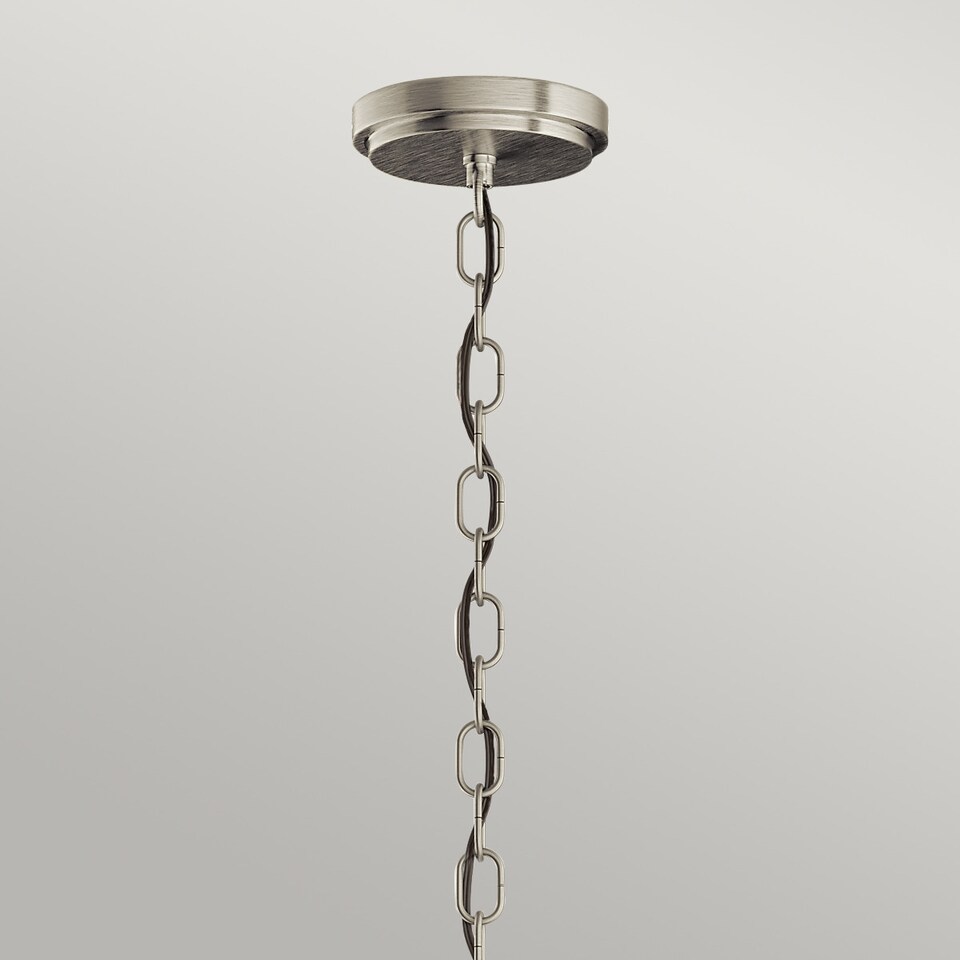 image 1 of Kichler Roux Cylindrical Pendant Ceiling Light Brushed Nickel