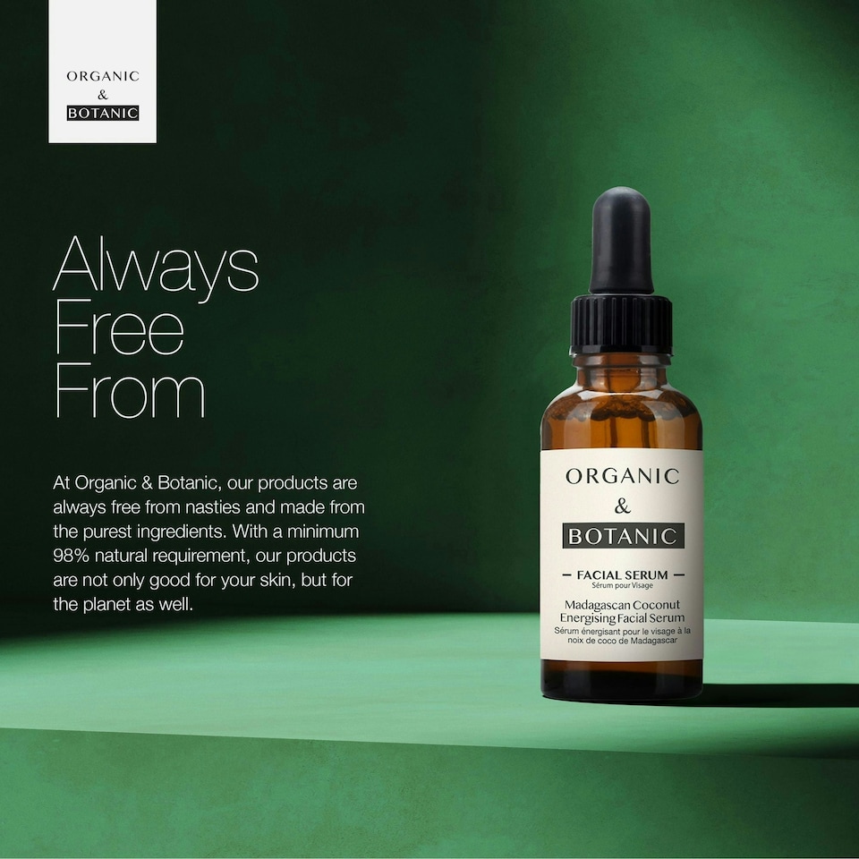 image 1 of Organic & Botanic Madagascan Coconut Facial Serum 30ml