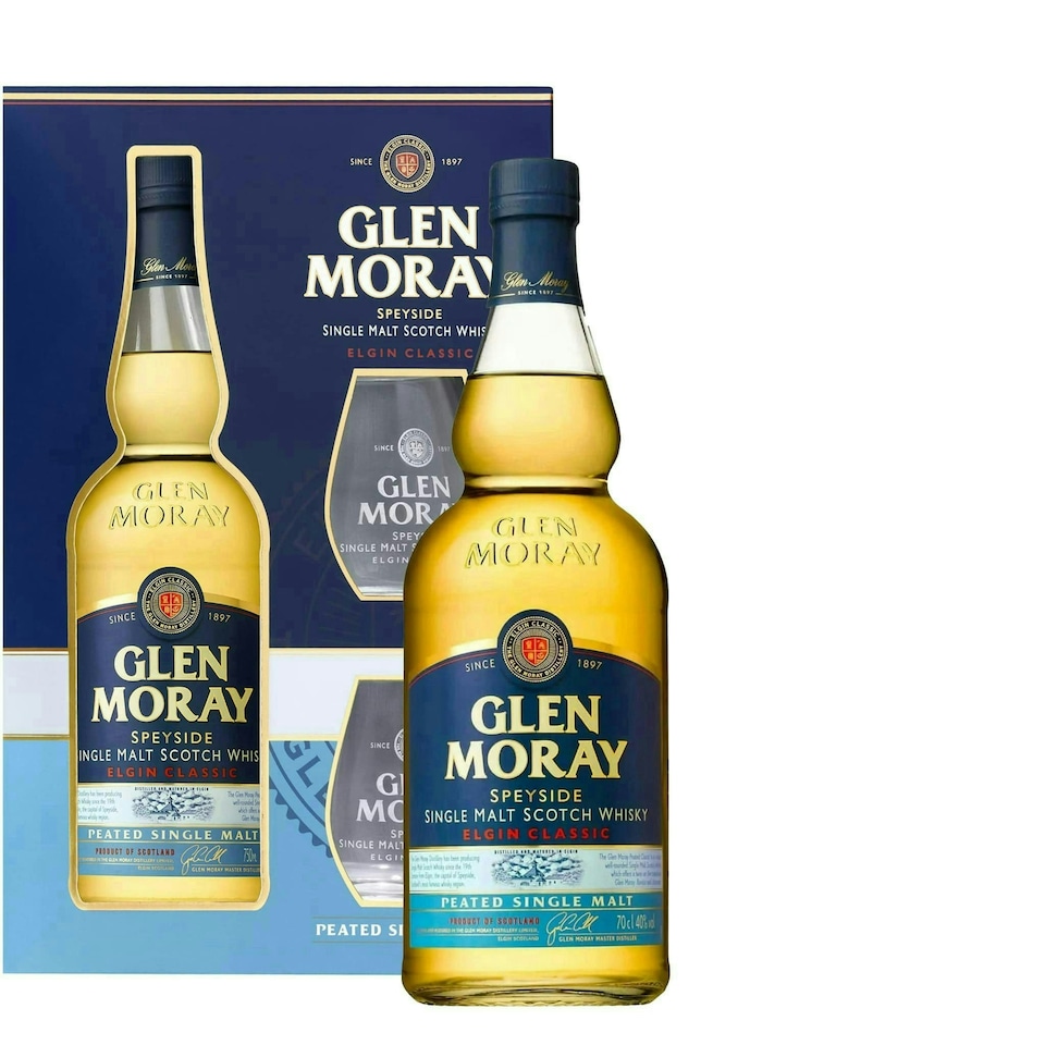 image 1 of Glen Moray Peated Whisky Gift Set