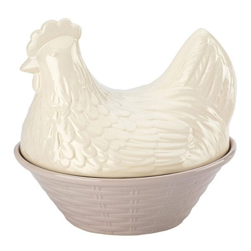 image 1 of English Tableware Company Fieldview Farm Ceramic Egg Crock