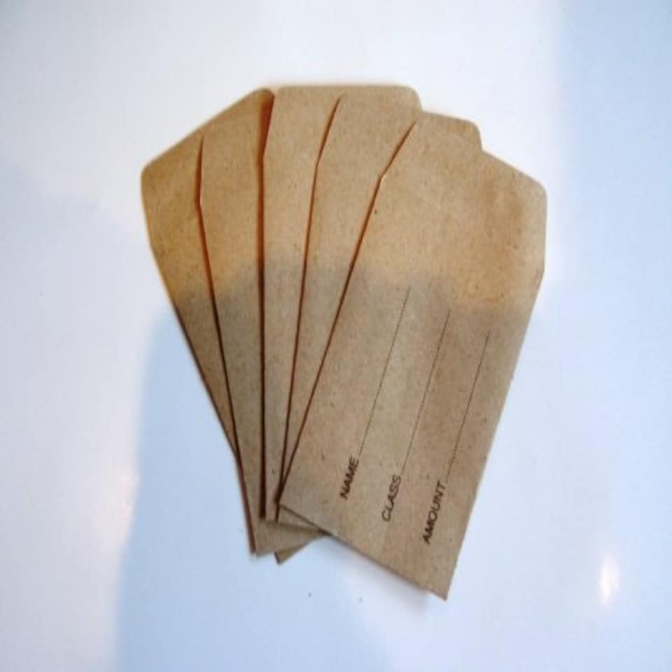 image 1 of Pack of 100 Dinner Money Envelopes