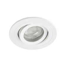 BHS Fion Circular IP65 Tiltable Downlight | White | Matte White | 1