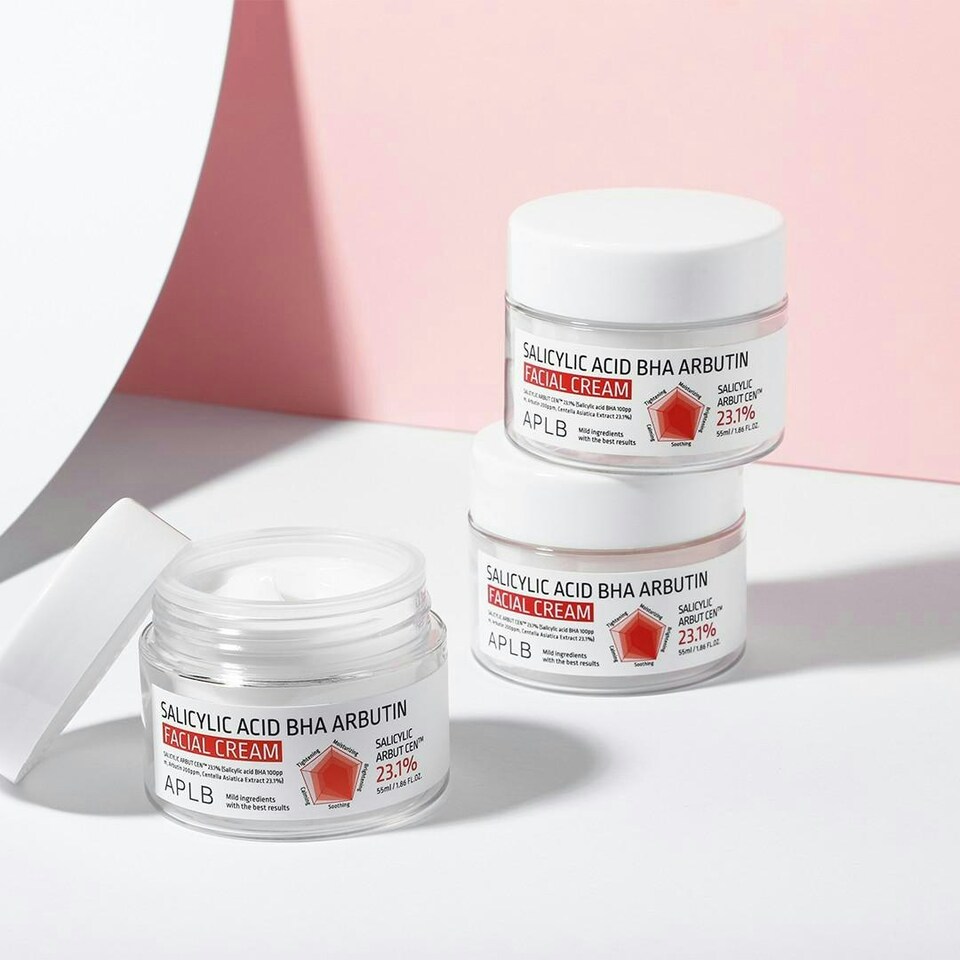 image 1 of APLB Salicylic Acid BHA Arbutin Facial Cream 55ml