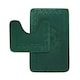 image 1 of VELVETIO Bath Mat Set Greek Pattern Anti Slip Memory Foam Toilet Rug Green