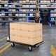 image 5 of Folding Push Cart Dolly Rolling Flatbed Luggage Cart W/ 360° Swivel Wheels 400kg