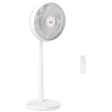 HOMCOM Quiet Pedestal Fan with Oscillating, Tilt | White