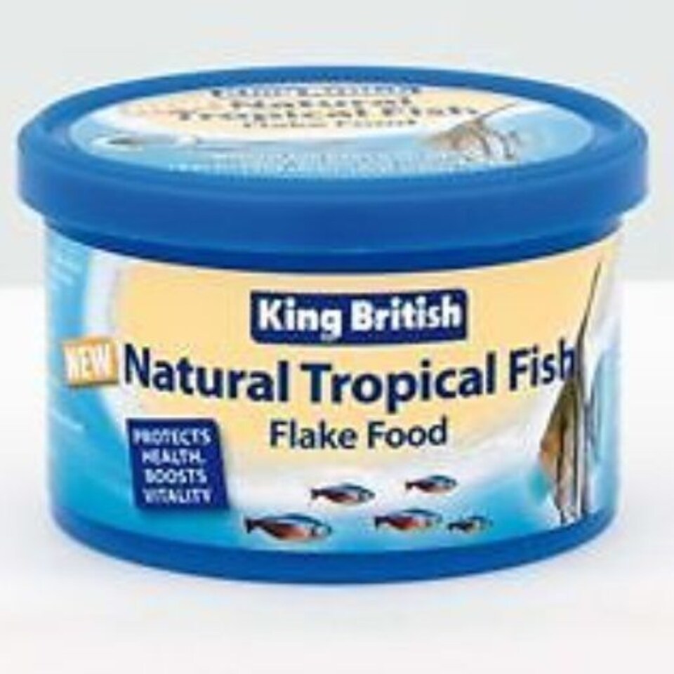 image 1 of King British Tropical Fish Food Flakes 200g