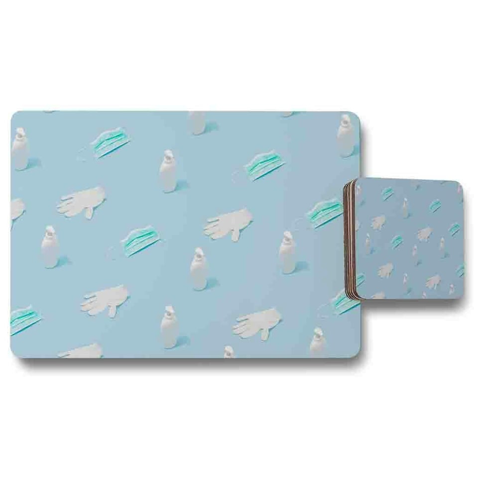 Clean Hygiene Placemat & Coaster Set
