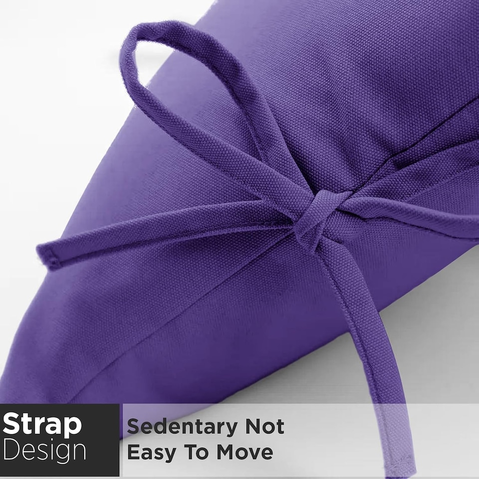 image 1 of Purple Replacement Cushion For Swing Egg Chair, 5 Pieces Water-Resistant Hanging Basket Swing Chair Cushion