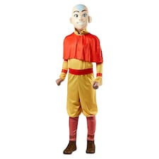 Avatar: The Last Airbender Childrens/Kids Aang Costume - Yellow/Red - 7-8 Years