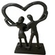 image 8 of Our Shared Heart - Cast Iron Couple Sculpture  A Beautiful Emblem of United Love & Devotion Profound Connection Shared Journey Loving Couple Gift Present