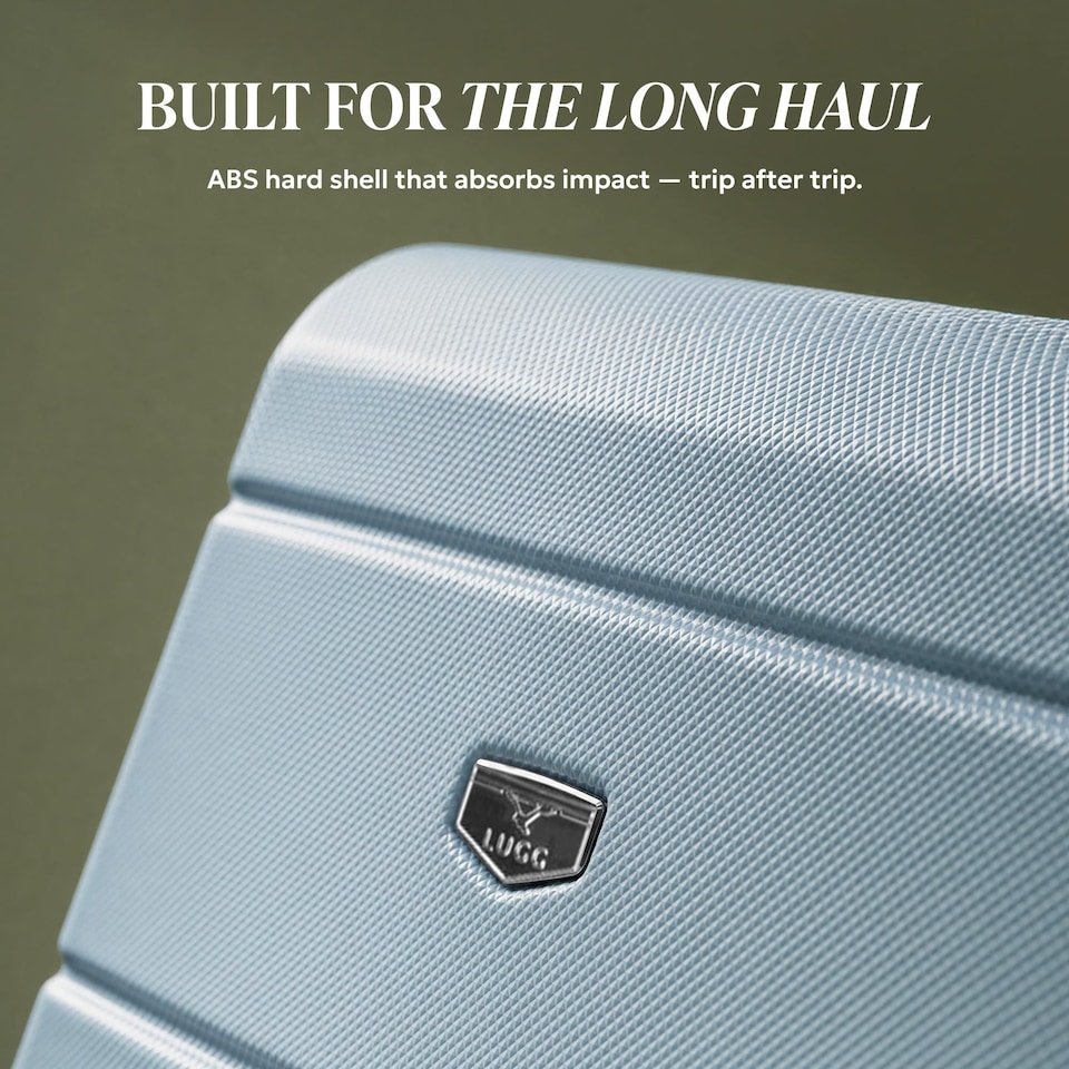 image 1 of Lugg Jetset Lightweight Hard Shell Suitcase ABS 4 Wheels TSA Lock (75x49x29cm)