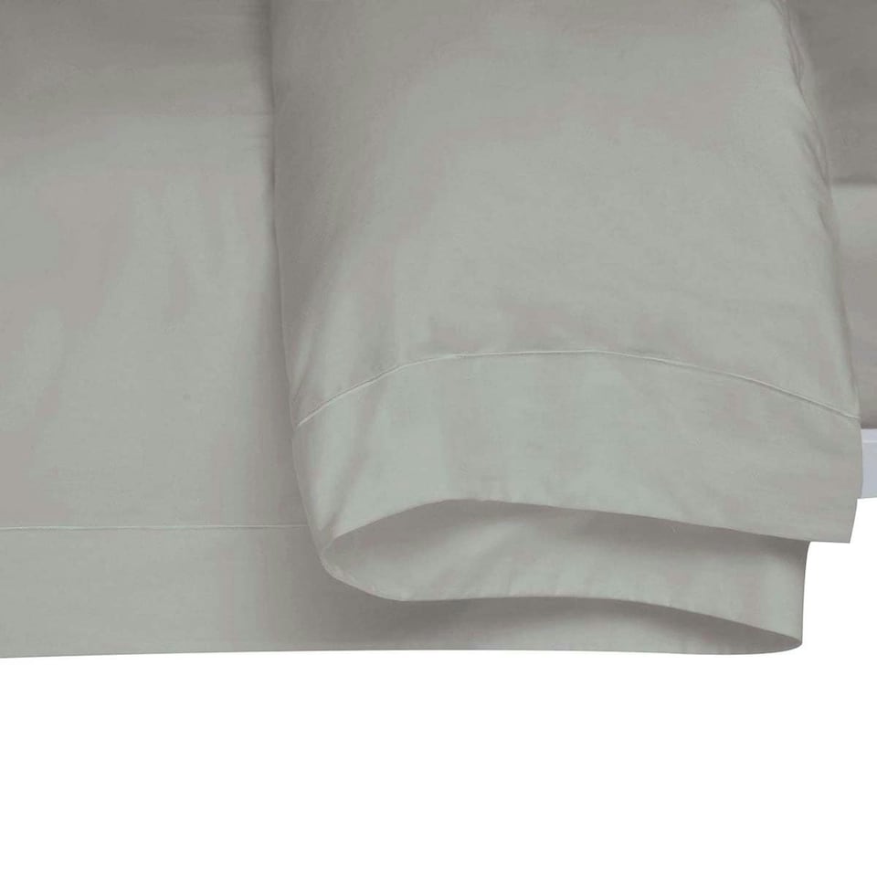 image 1 of Belledorm 400 Thread Count Egyptian Cotton Oxford Duvet Cover - Platinum - Superking