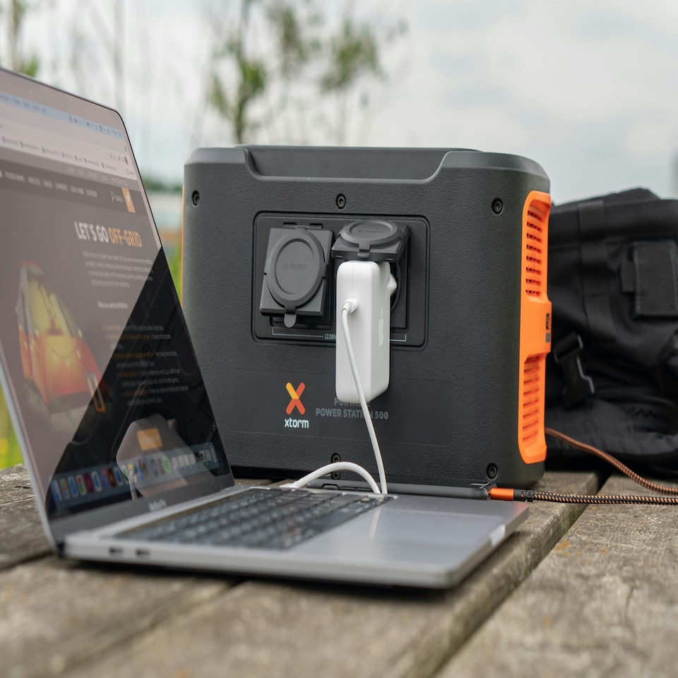 image 1 of Xtorm Portable Power Station 500W UK Black Orange