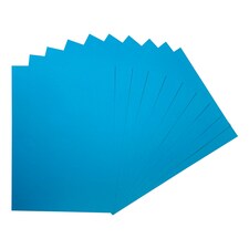 Pack of 50 A4 Coloured Card 160gsm Sheets Blue | Blue | A4