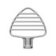 image 1 of KitchenAid Stainless Steel Pastry Beater & Scraper