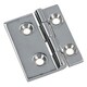 image 2 of Polished Door Hinge 10 Pack Stainless Steel 61mm x 51mm 316 Marine Cabin Hatch Silver