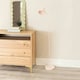 image 2 of ValueLights Woody Blush Pink Metal Dome Shade Wooden Base Freestanding Floor Lamp