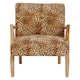 image 1 of Interiors by Premier Cefena Leopard Print Chair Brown