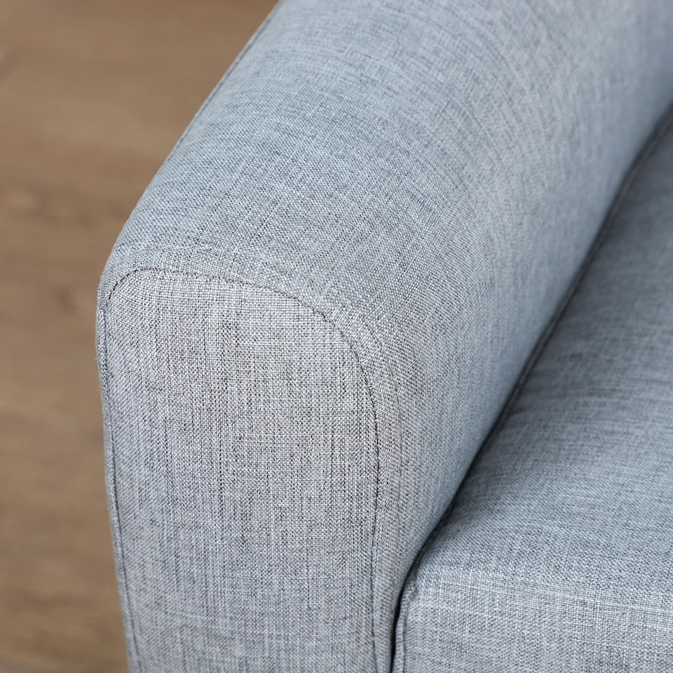 image 1 of HOMCOM Kids Sofa Children Couch Toddler Armchair Seat Bedroom Nursery Grey Grey