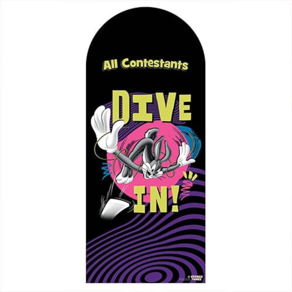 Bugs Bunny Looney Tunes Dive In Swimming Single Backdrop Cardboard Cutout 185cm