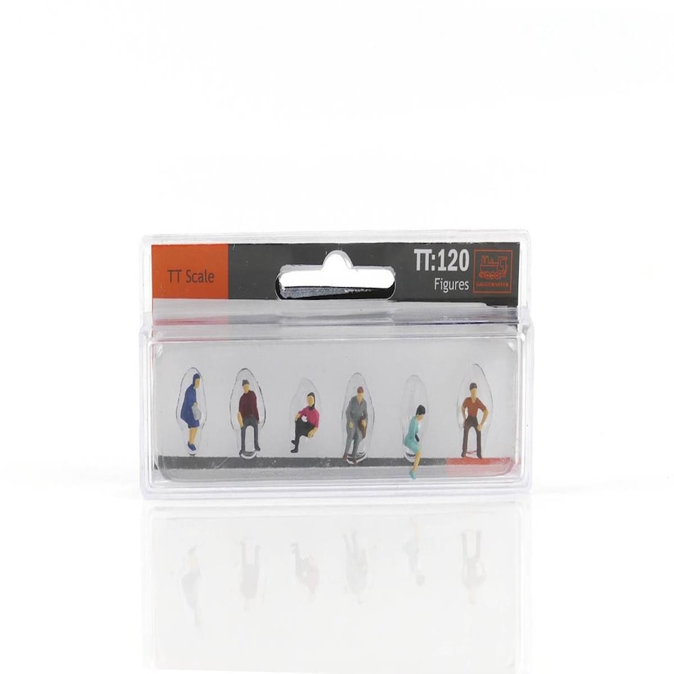 image 1 of Gaugemaster TT120 Sitting People (6) Hobby Figure Set