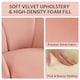 image 5 of Yaheetech Flower Shape Velvet Armchair with Golden Metal Legs
