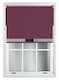 image 3 of FURNISHED Blackout Roller Blind with Silver Glitter Trim and Black Bow Trimmable Window Shade | Purple | Aubergine | (W) 130cm x (L) 165cm