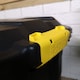image 5 of 110L Heavy Duty Trunk on Wheels Sturdy, Lockable, Stackable and Nestable Design Storage Chest with Clips in Black