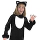 image 3 of Bristol Novelty Childrens/Kids Cat Costume - Black/White - XL Black | XL