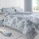 image 1 of Velosso Maya Printed Cotton Blend Duvet Cover and Pillowcase Set Grey | Double