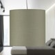 image 8 of Set of 2 Sage Green Textured Cotton 17cm Table Lamp Shades Green