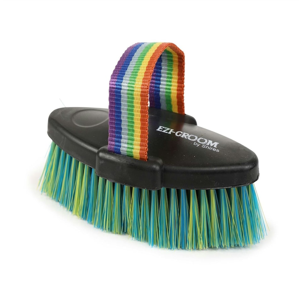 image 1 of Shires Ezi Groom Shape Up Body Brush Large Blue | Colour: Orange/Blue
Size: One Size