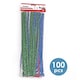 image 1 of Pack of 100 Assorted Glitter Chenille Stem Pipe Cleaners 0.6 x 30cm