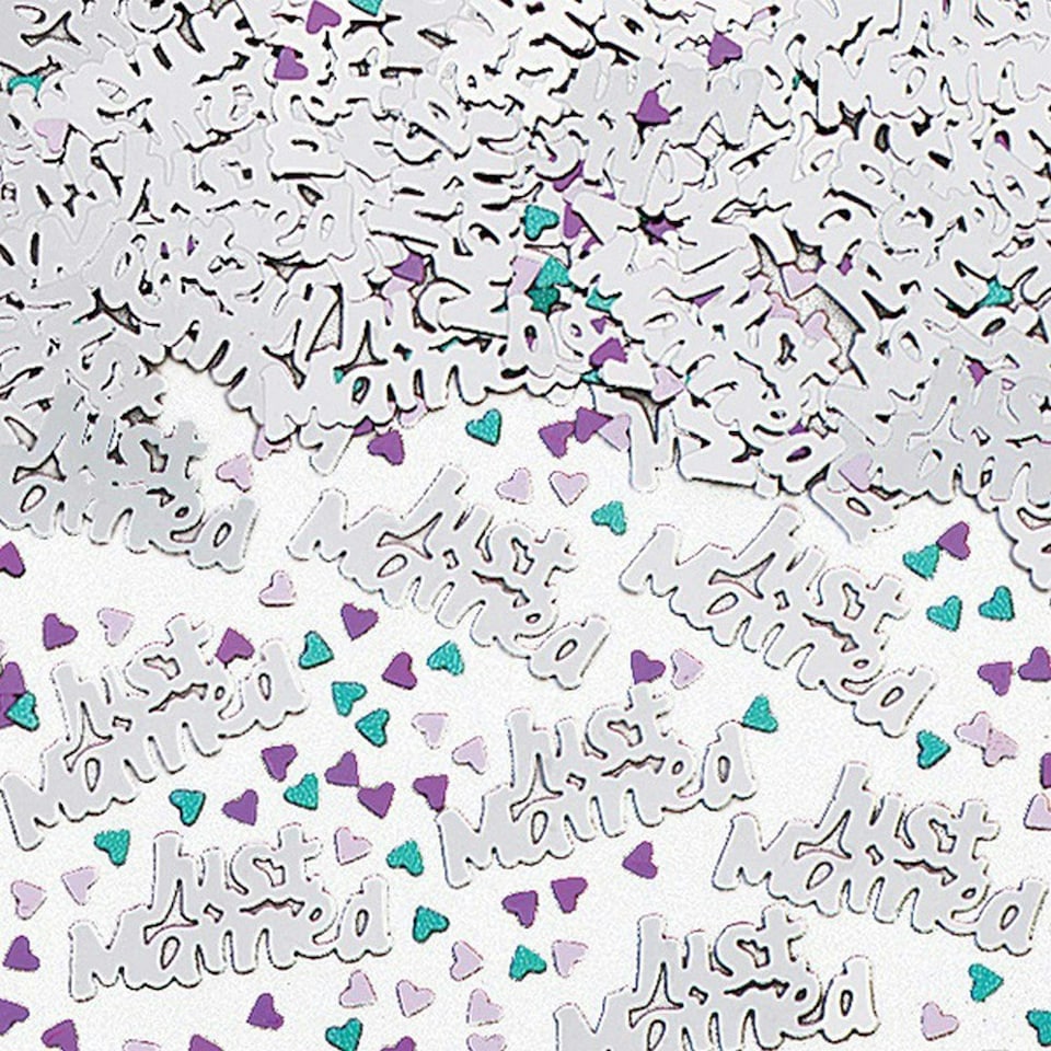 Amscan Just Married Metallic Confetti (14g) - Multicoloured - One Size