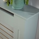 image 3 of Extending Radiator Cover Adjustable Wooden MDF Slatted Grill | Grey