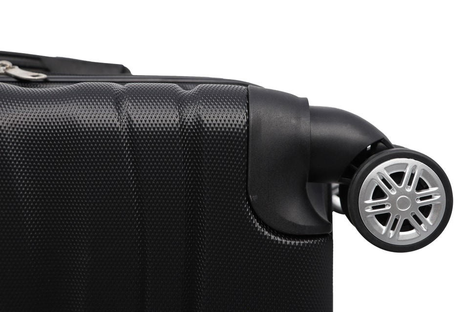 image 1 of 3 Pcs Suitcase Set ABS Hard Shell 4 Wheeled Trolley Lightweight Luggage VENTURE | Blue | Dark Blue | Large | 3