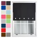 image 1 of Cut to Size Blackout Roller Blind with Square Eyelets | Custom Fit Window Blind by Furnished