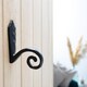 image 5 of Hammer & Tongs Hammered Scroll Hook - W30mm x H95mm - Black