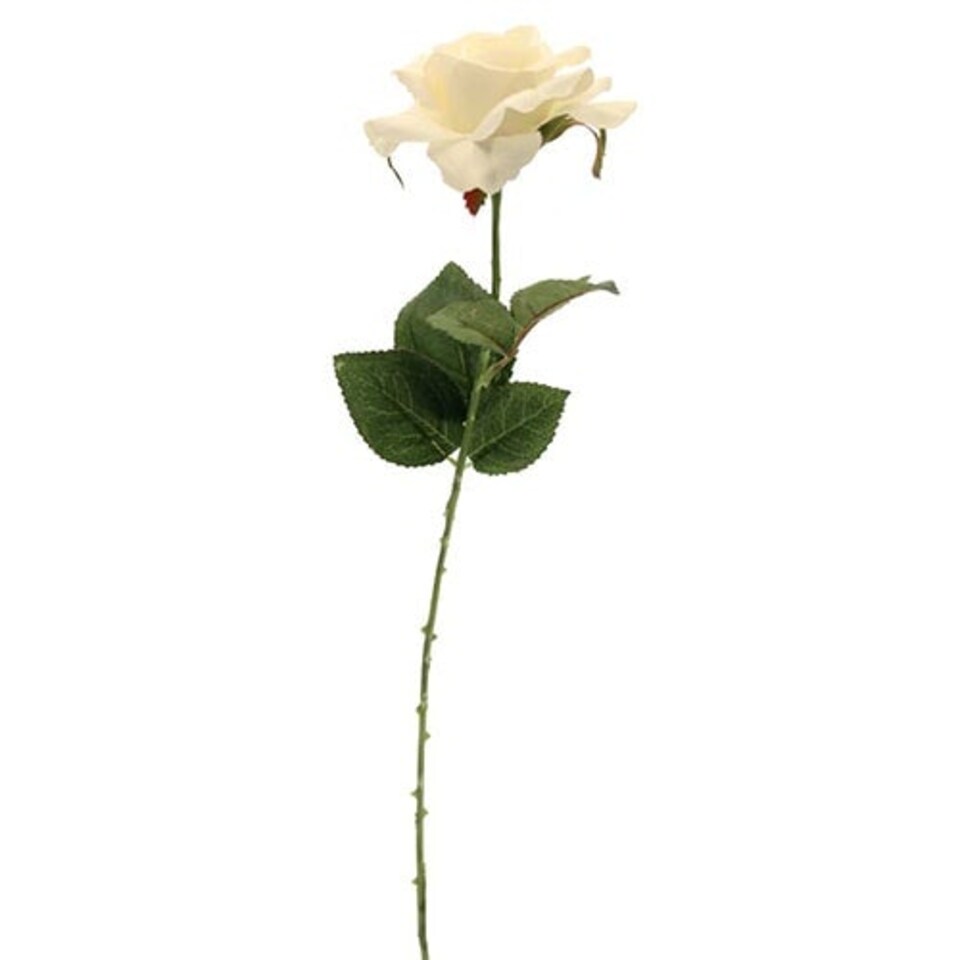 image 1 of Cream Richmond Rose Artificial Silk Flower 42cm