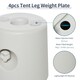 image 4 of Outsunny Tent Weight Base 4pcs Gazebo Foot Leg Anchor Weights Marquee White