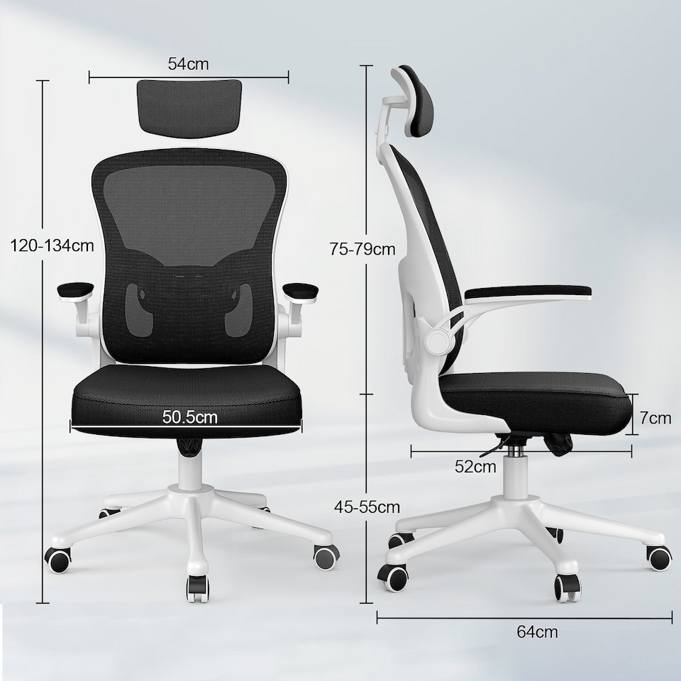 image 1 of Rattantree Ergonomic Office Chair With Headrest & Lumbar Support
