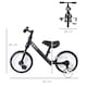 image 3 of HOMCOM Kids Balance Training Bike Toy w/ Stabilizers For Child 2-5 Years Black