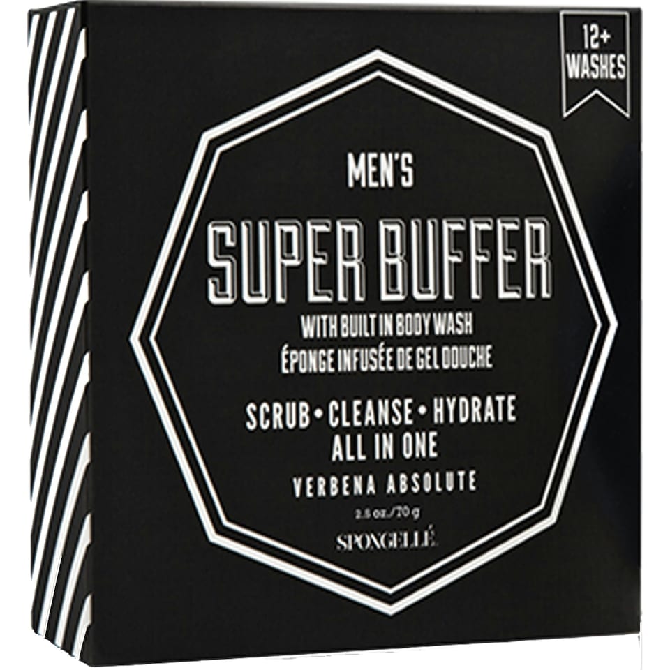 Spongelle Men's Super Buffer Verbena Absolute 70.8g