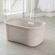 image 2 of Addis Rattan Effect 40L Hipster Laundry Basket - Cream Cream