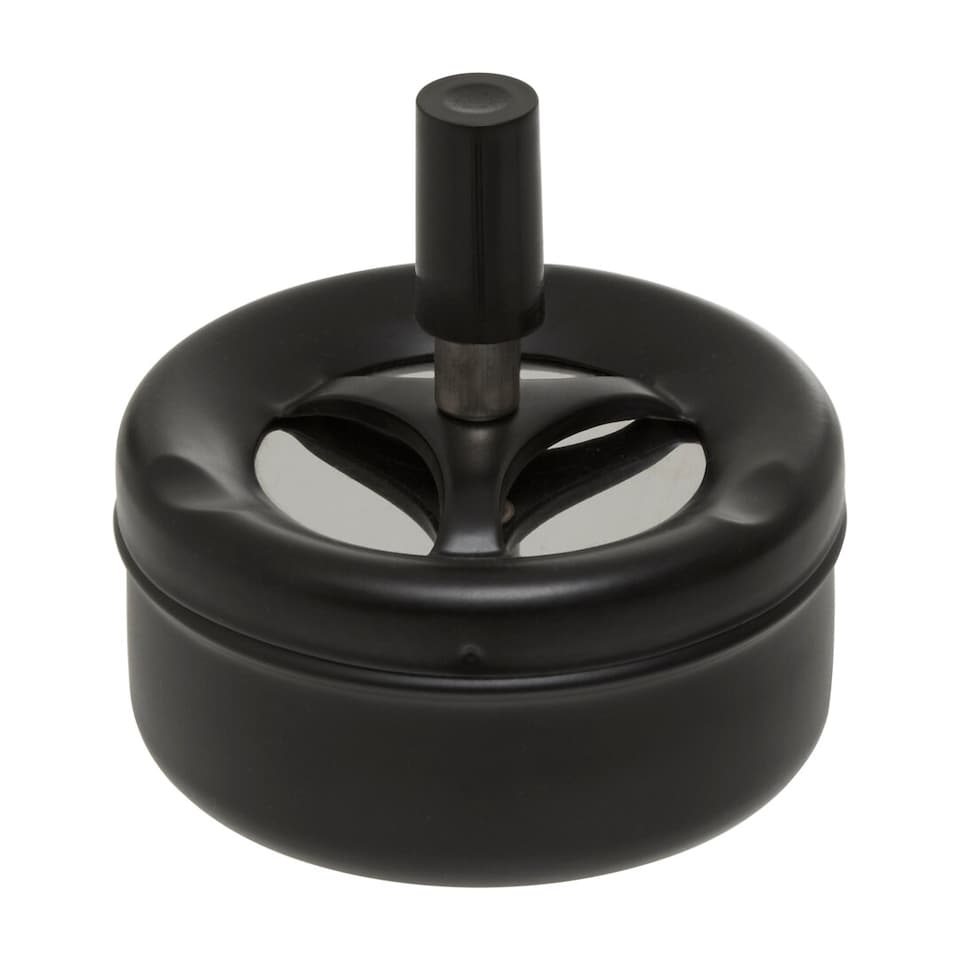 image 1 of Matte Black Spinning Ashtray